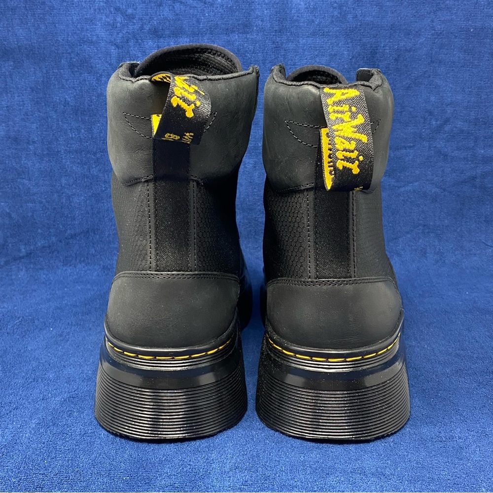 Dr. Martens lace up utility boots, tarik leather and nylon, black, mens US 11 - Picture 3 of 10